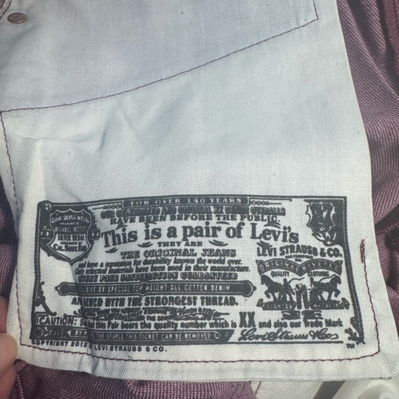 Levi’s 501 Shrink to Fit Button Fly Jean 34x30 Purple READ - Picture 6 of 15